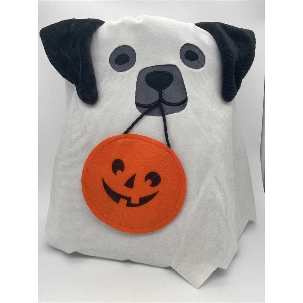 Target Bullseye Playground Dog Ghost Halloween Decorative Pillow